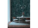 Fototapete KOMAR "Digitaldruck Vlies - Bain de Feuilles - Größe 300 x 250 cm", bunt (blau,grün), Rollen: 1, Vlies, Tapeten, Wohnzimmer, Schlafzimmer