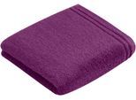 Badetuch VOSSEN "Calypso Feeling", lila, B:60cm L:110cm, Walkfrottee, Obermaterial: 100% Baumwolle, Handtücher, Badetuch, mit schmaler Bordüre, aus 100% hochwerter Baumwolle, Vegan, einfarbig