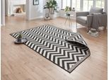 Teppich NORTHRUGS "Palma Wendeteppich" Gr. 6, schwarz, B:200cm H:5mm L:290cm, Kunstfaser, Teppiche, Teppich, In-& Outdoor, Wetterfest, Balkon, Läufer, Wohnzimmer, Wasserfest