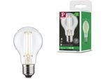 PAULMANN LED-Leuchtmittel "Eco-Line Filament 230V LED Birne E27 806lm 4,3W 4000K dimmbar Klar", Energieeffizienz: B (A-G), transparent, L:10,5cm Ø:6cm, Leuchtmittel