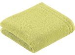 Badetuch VOSSEN "Calypso Feeling", grün (meadow grün), B:50cm L:100cm, Walkfrottee, Obermaterial: 100% Baumwolle, Handtücher, Badetuch, mit schmaler Bordüre, aus 100% hochwerter Baumwolle, Vegan, einfarbig