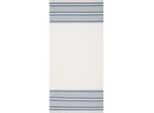 Strandtuch EGERIA "Pestemal", blau, B:80cm L:180cm, gewebte Ware, Baumwolle, Handtücher, 80x180 cm, mit Fransen