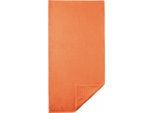 Handtücher EGERIA "Madison", orange, B:50cm L:100cm, Walkfrottee, Obermaterial: 100% Baumwolle, Handtücher, Uni-Programm mit Streifenbordüre, reine Baumwolle