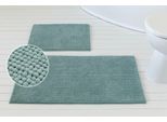 Badematte OTTO HOME "Kaelan, weicher Chenille", grün, H:14mm, Polyester, Badematten, Badematte, Badvorleger, Badteppich weiches Chenille, pastellfarben, Badezimmer
