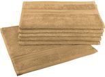 Gästehandtücher DYCKHOFF "Siena", braun (mandel), B:30cm L:50cm, Frottier, Obermaterial: 100% Baumwolle, Handtücher, mit Bordüre