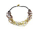 Gliederkette OSTSEE-SCHMUCK "Ostsee-Schmuck Kette Tonia Kette Tonia", braun, Halsketten, Damen, 50cm, Bernstein, L: 50, Gliederkette