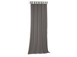 Vorhang WIRTH "Newbury" Gr. 3, grau, B:130cm H:175cm, Jacquard, Baumwolle, Polyester, Gardinen