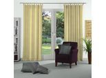 Vorhang WIRTH "Niederau" Gr. 4, gelb (gelb, grau), B:132cm H:245cm, Jacquard, Polyacryl, Polyester, Gardinen