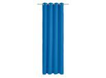 Vorhang WIRTH "Dim out" Gr. 2, blau, B:145cm H:180cm, Polyester, Gardinen