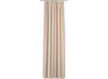 Gardine WIRTH "28066" Gr. 7, orange (terrakotta), B:600cm H:175cm, Polyester, Gardinen, Gardine, Store - Faltenband 1:3