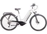 E-Bike SAXONETTE "Quantum Sport" Gr. 45, silber (silberfarben, schwarz), Elektrofahrräder, 45cm, 28 Zoll (71,12cm), Pedelec, Elektrofahrrad für Damen u. Herren