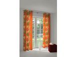 Vorhang WIRTH "Marek" Gr. 2, orange (terra), B:145cm H:180cm, Polyester, Gardinen
