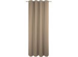 Vorhang WIRTH "Westport" Gr. 2, grau (taupe), B:132cm H:175cm, Jacquard, Polyester, Gardinen