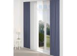 Schiebegardine WIRTH "Sepino" Gr. 4, blau, B:60cm H:245cm, Jacquard, Baumwolle, Polyester, Gardinen
