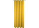 Vorhang WIRTH "Westport" Gr. 3, gelb, B:132cm H:225cm, Jacquard, Polyester, Gardinen