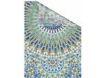 Fensterfolie LICHTBLICK ORIGINAL "Orientalische Muster" Gr. 4, bunt (grün, blau, weiß), B:100cm L:130cm, PVC, Fensterfolien, selbstklebend, Sichtschutz