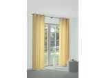 Vorhang WIRTH "Niederau" Gr. 1, gold (goldfarben), B:132cm H:145cm, Jacquard, Polyacryl, Polyester, Gardinen