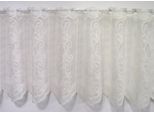 Scheibengardine STICKEREIEN PLAUEN "Panneau Kringel" Gr. 3, bunt, B:200cm H:45cm, Jacquard, Polyester, Gardinen