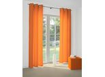 Vorhang WIRTH "Felsted" Gr. 4, orange, B:132cm H:245cm, Jacquard, Polyester, Gardinen