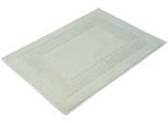 Badematte GÖZZE "BIO Frottier" Gr. 3, grün (mint), H:7mm, Baumwolle (Bio-Baumwolle), Badematten, Badematte, Badvorleger, Frottier-Qualität, mit Bordüre