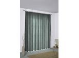 Vorhang WIRTH "Niederau" Gr. 4, blau (petrol), B:132cm H:245cm, Jacquard, Polyacryl, Polyester, Gardinen