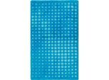 Badematte EGERIA "DOT" Gr. 4, blau, H:10mm, Baumwolle, Badematten, Badematte