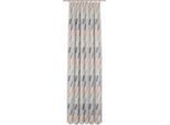 Vorhang WIRTH "Bray" Gr. 5, rosa (rosé), B:132cm H:255cm, Jacquard, Baumwolle, Polyester, Gardinen