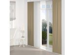 Schiebegardine WIRTH "Dim out" Gr. 2, grau (taupe), B:60cm H:175cm, Polyester, Gardinen, inkl. Beschwerungsstange