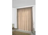 Vorhang WIRTH "Neveres" Gr. 3, grau (taupe), B:135cm H:225cm, Jacquard, Baumwolle, Gardinen