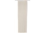 Vorhang WIRTH "Umea" Gr. 2, beige, B:132cm H:175cm, Jacquard, Polyester, Gardinen