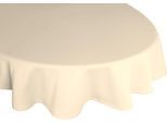 Tischdecke WIRTH "NEWBURY" Gr. 2, beige, B:130cm L:190cm, Baumwolle, Polyester, Tischdecken, Tischdecke, oval