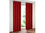 Vorhang WIRTH "B-Holmsund" Gr. 3, rot, B:132cm H:180cm, Chenille, Polyacryl, Gardinen