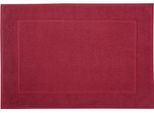 Badematte FRAMSOHN FROTTIER "Uni Basic Hotelmatte" Gr. 2, rot (bordeaux), H:11mm, Baumwolle, Badematten, Badematte, große Farbpalette, Hergestellt in Österreich, Badezimmerteppich