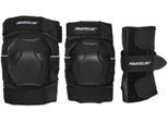 Protektoren-Set POWERSLIDE "Standard Black Set" Gr. L, schwarz, Protektoren, L, Baumwolle, EVA, Nylon, Nylon Mesh, Polyethylen (PE)
