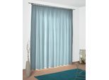 Vorhang WIRTH "Torbole" Gr. 4, blau, B:132cm H:225cm, Jacquard, Baumwolle, Polyester, Gardinen
