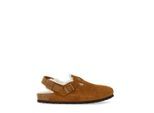 Birkenstock Loafer - Shearling "Tokyo" Sandal - Gr. 41 (EU) - in Braun - für Damen