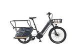 E-Bike PROPHETE "Urbanicer 4.0" Gr. 36, grau (grau, schwarz), Elektrofahrräder, 36cm, 24 Zoll (60,96cm)
