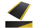 etm Anti-Ermüdungsmatte Softer-Work-Mat Gerippt Schwarz-Gelb