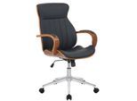 TPFLiving Bürostuhl Mellow Kunstleder Walnuss/Braun