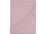 Spannbettlaken BELLANA "bellana premiumstretch", rosa, 1 Stk., Jersey-Elasthan, 140-160x200-220 18-35cm, Jersey-Elasthan, Obermaterial: 95% Baumwolle, 5% Elasthan, Bettlaken, Spannbettlaken, super elastisch