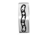 Kettenanhänger OSTSEE-SCHMUCK "Ostsee-Schmuck Anhänger Gleiter-Fisch & Stern", weiß, Schmuckanhänger, Damen, 37x12mm, Silber 925 (Sterlingsilber), 15,8 g, Kettenanhänger