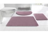 Badematte MY HOME "Valeria, Kaninchenfell-Haptik" Gr. 4, lila (mauve), H:20mm, Polyester, Badematten, Kunstfell, weicher Badteppich