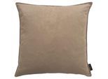 Dekokissen APELT "Magnus", beige (taupe, unifarben), B:46cm L:46cm, Obermaterial: 100% Polyester, Dekokissen_Sitzkissen_Kissenhüllen