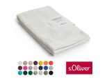 Gästehandtuch S.OLIVER "s.Oliver, Premium Qualität, 600 gr/m², auch als Sets erhältlich", beige (ecru), B:30cm L:50cm, Walkfrottier, Baumwolle, Handtücher, große Farbauswahl, auch als Duschtuch, Waschhandschuh, Handtuch