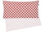 Kissenbezug IRISETTE "Bea", rot, B:80cm L:40cm, Mako-Satin, Obermaterial: 100% Baumwolle, Kissenbezüge, Kissenbezug, zeitlose Instagram-Blogger-Kollektion