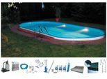 Ovalpool MY POOL BWT "PREMIUM mit blauer Innenfolie", weiß, B:360cm H:150cm L:623cm, Schwimmbecken, Höhe 150 cm, in verschiedenen Größen