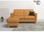 2,5-Sitzer HOME AFFAIRE "Palmera, B: 179 cm", gelb (curry), B:179cm H:89cm T:89cm, Luxus-Microfaser (100% Polyester);Struktur (100% Polyester);Luxus-Microfaser in Lederoptik (100% Polyester), Sofas, mit Federkern