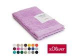 Gästehandtuch S.OLIVER "s.Oliver, Premium Qualität, 600 gr/m², auch als Sets erhältlich", lila, B:30cm L:50cm, Walkfrottier, Baumwolle, Handtücher, große Farbauswahl, auch als Duschtuch, Waschhandschuh, Handtuch