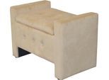 Sitztruhe INOSIGN, beige, B:75cm H:52cm T:45cm, Sitzbänke