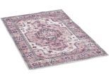Badematte TOM TAILOR HOME "Oriental Bath FOUR", rot, H:7mm, Polyester, Badematten, Badematte, Badteppich, Orient-Optik, Vintage Design, waschbar